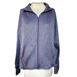 Champion Purple Zip Up Athletic Jacket Size Medium